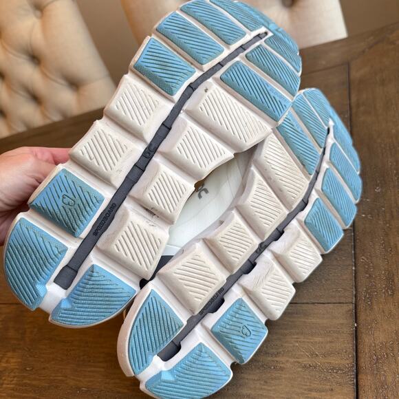 On Cloud Men's Size 13 EU 48 X 3 AD Undyed White Niagara Blue Running Training - Picture 15 of 16